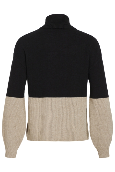 Vila zwarte dames trui | Achteraanzicht