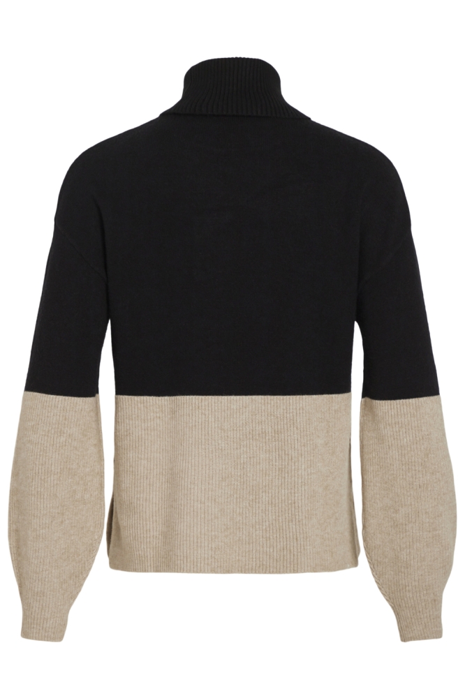 Vila zwarte dames trui | Achteraanzicht