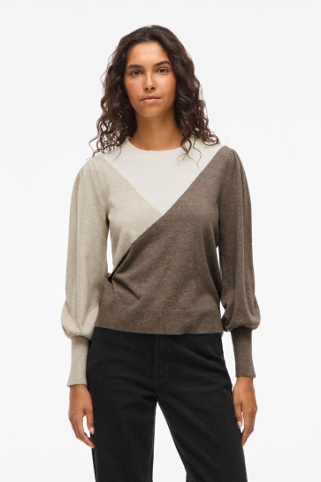 Vila Trui VIKERRY O-NECK L/S KNIT TOP - NOOS 14106477 Falcon