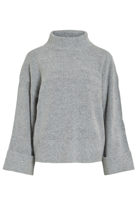 Vila grijze dames trui | Vooraanzicht