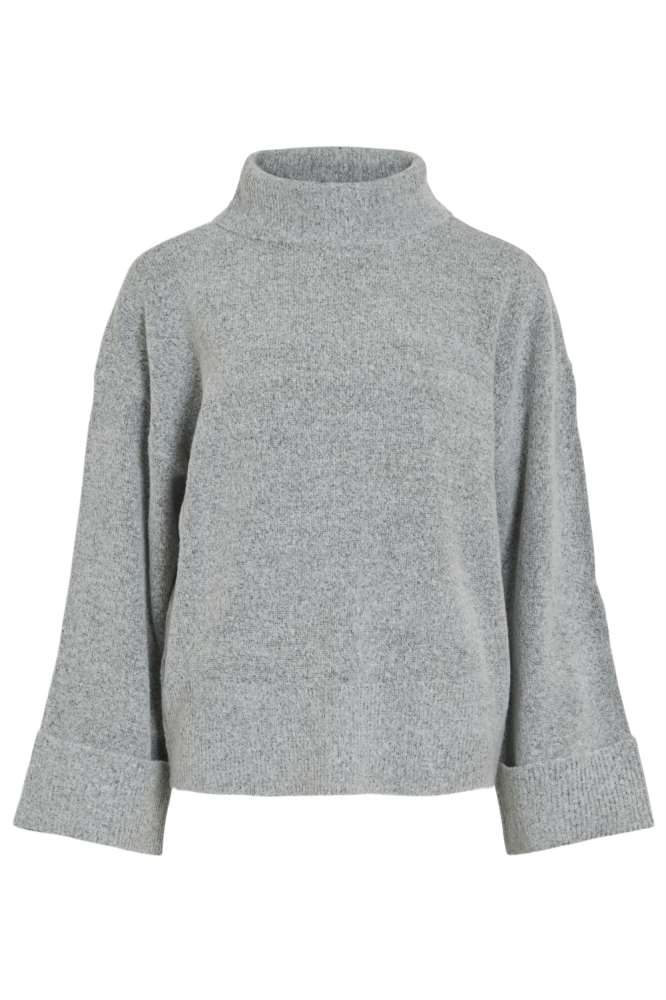 Vila grijze dames trui | Vooraanzicht