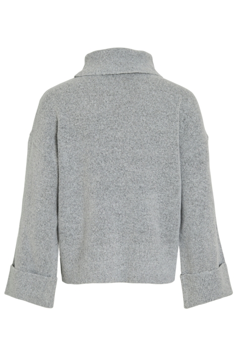 Vila grijze dames trui | Achteraanzicht