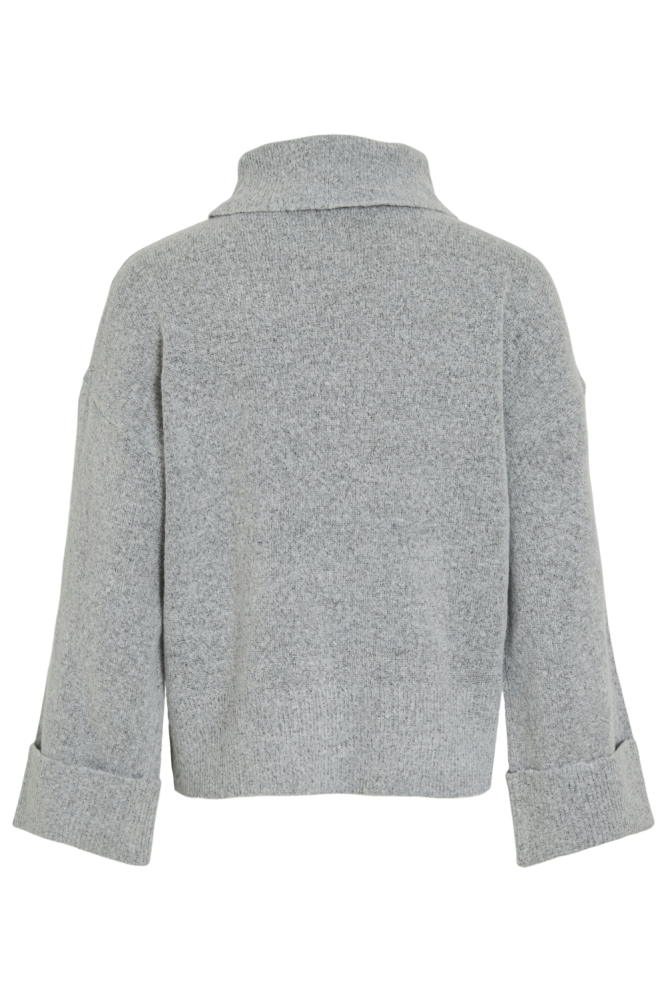 Vila grijze dames trui | Achteraanzicht