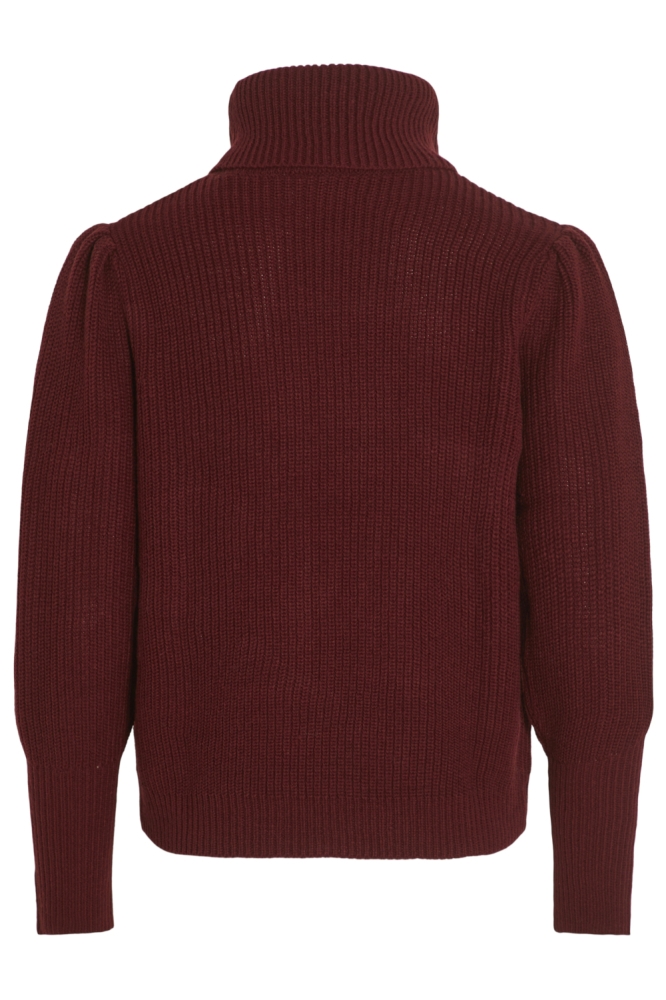 Vila bordeaux dames trui | Achteraanzicht