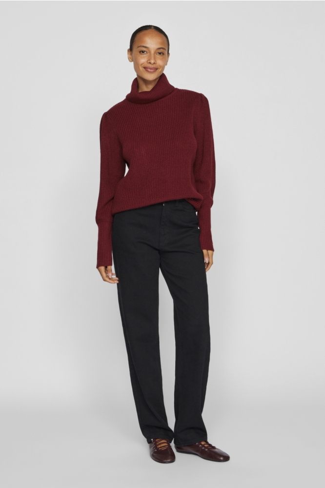 Vila bordeaux dames trui | Model