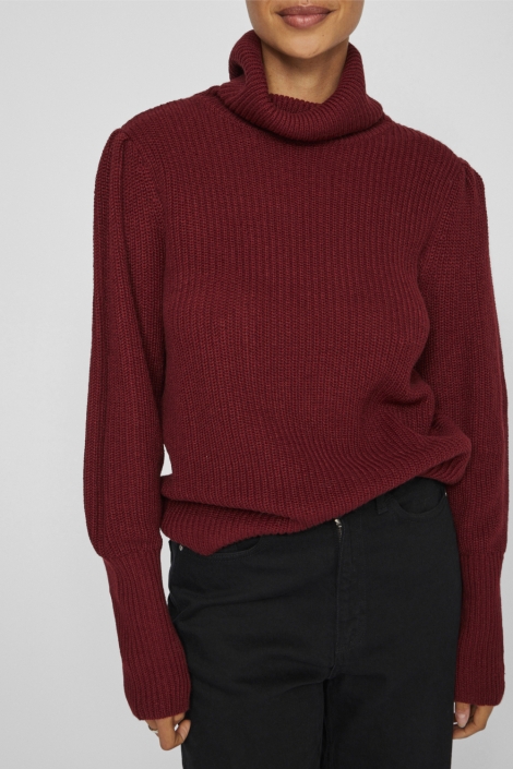 Vila bordeaux dames trui | Model