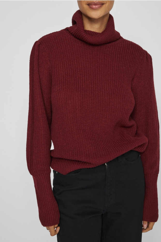 Vila bordeaux dames trui | Model