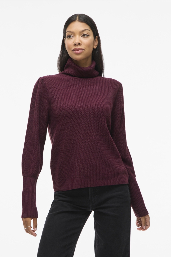 Vila bordeaux dames trui | Model