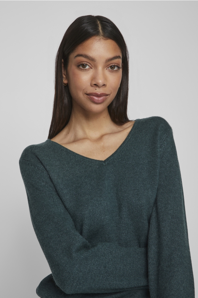 Vila groene dames trui | Model
