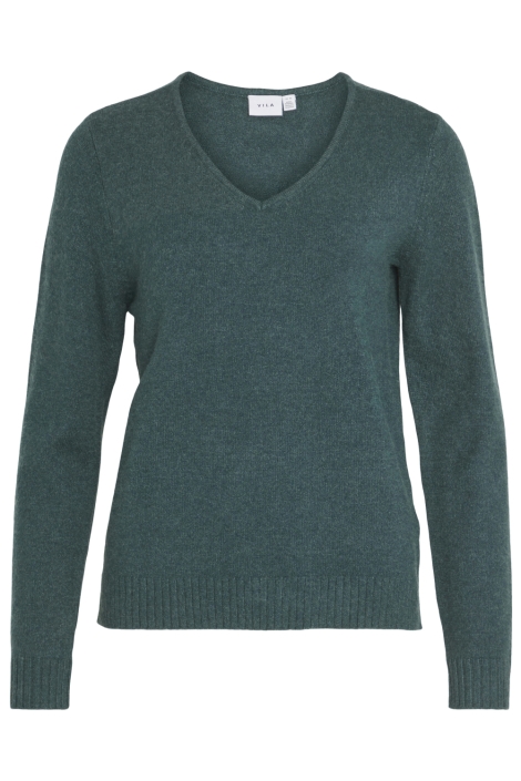 Vila groene dames trui | Vooraanzicht