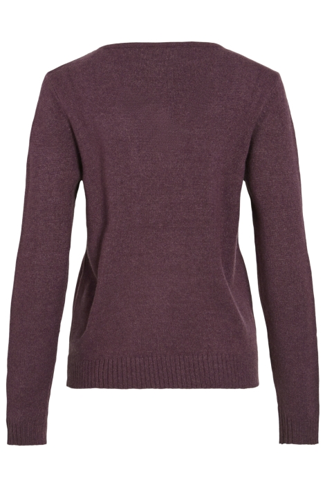 Vila bordeaux dames trui | Achteraanzicht