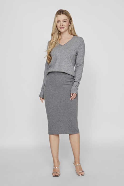 Vila grijze dames trui | Model