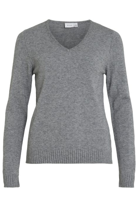 Vila grijze dames trui | Vooraanzicht