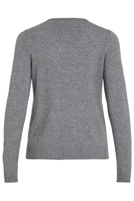 Vila grijze dames trui | Achteraanzicht