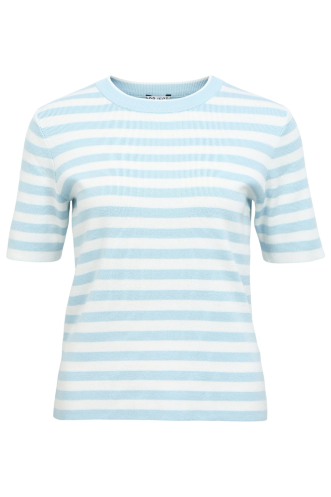 Object blauwe dames trui | Vooraanzicht