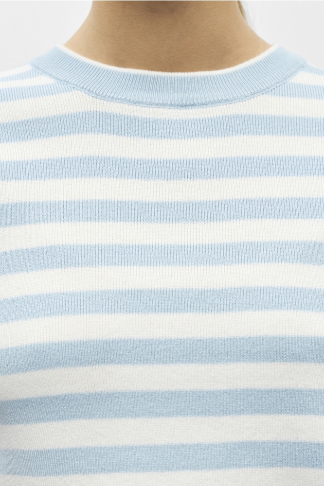 Object blauwe dames trui | Close up