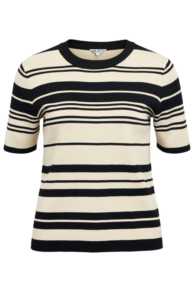 Object beige dames trui | Vooraanzicht