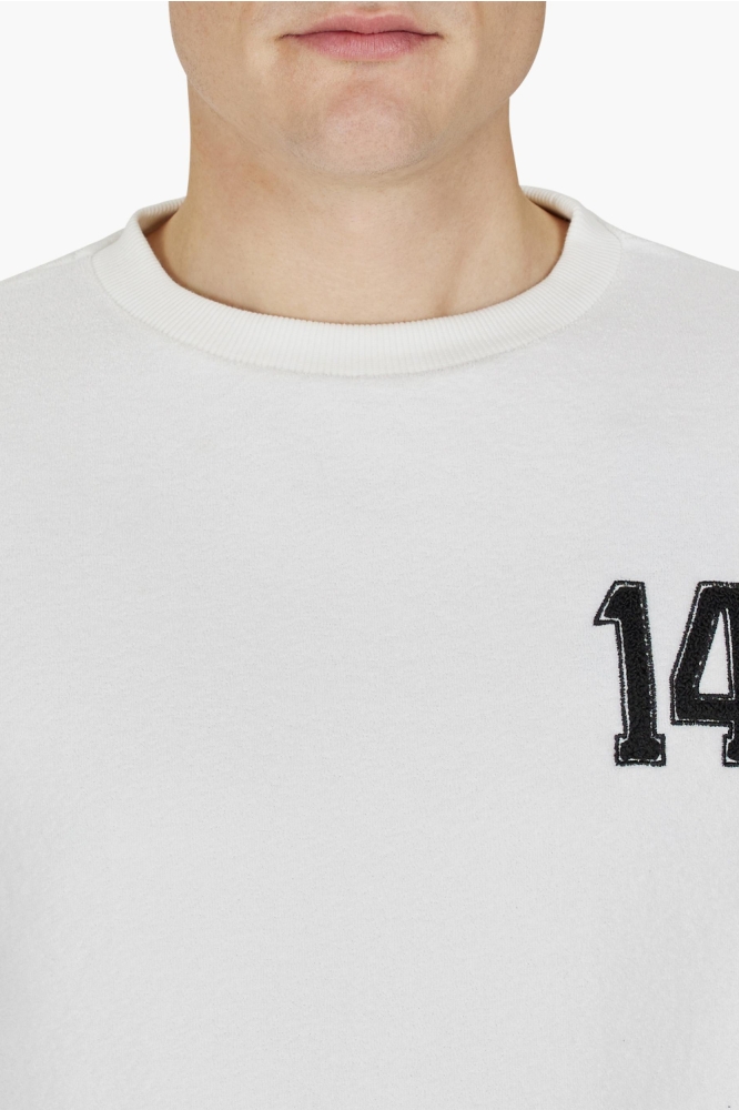 Cruyff witte heren sweater | Close up