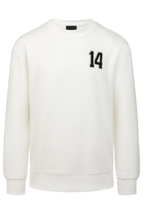 Cruyff witte heren sweater | Vooraanzicht