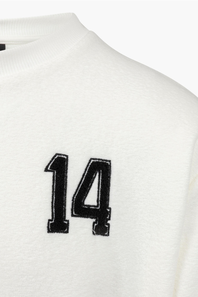 Cruyff witte heren sweater | Close up