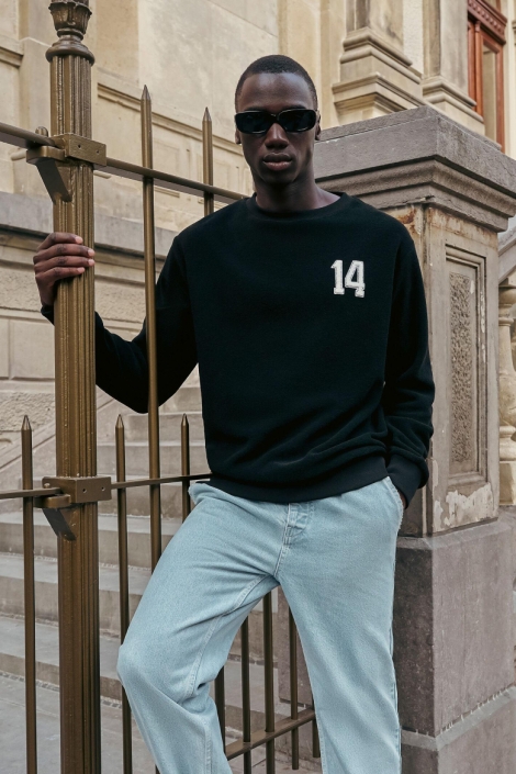 Cruyff zwarte heren sweater | Sfeerbeeld, In situatie