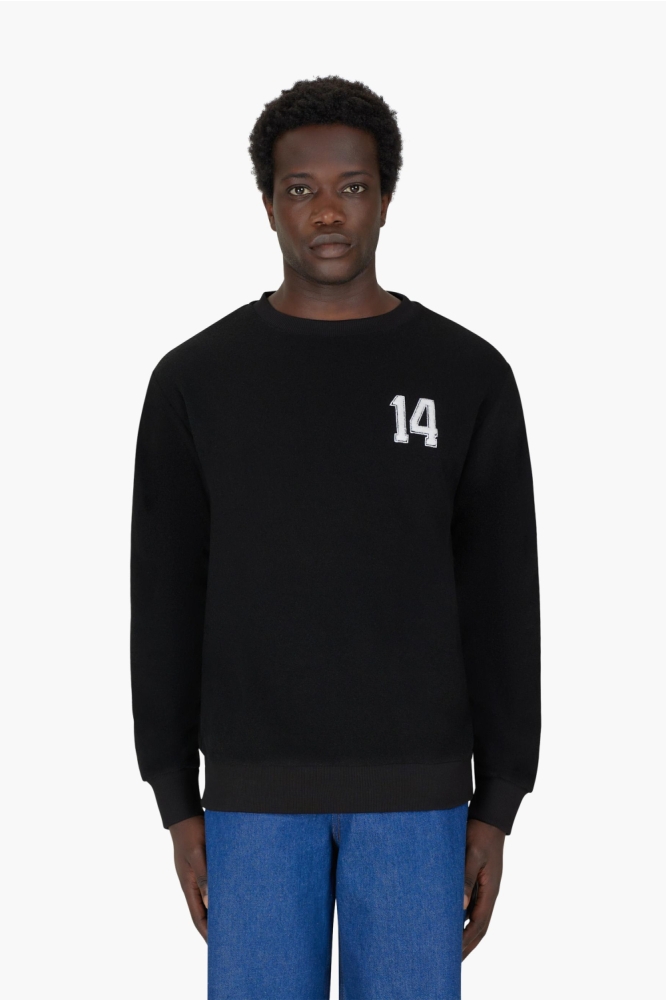 Cruyff zwarte heren sweater | Model vooraanzicht