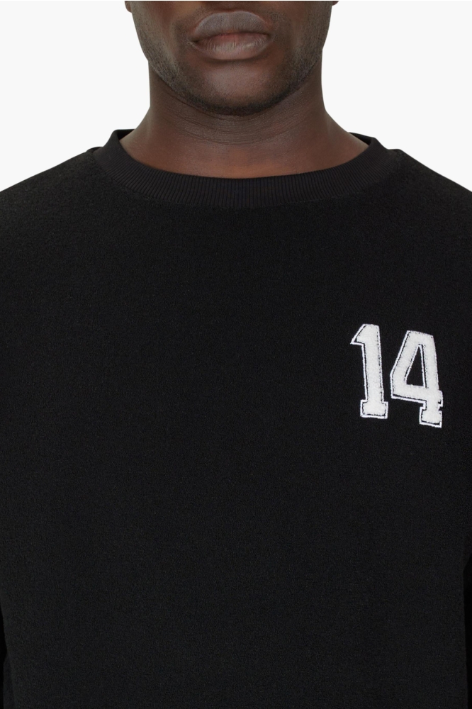 Cruyff zwarte heren sweater | Close up