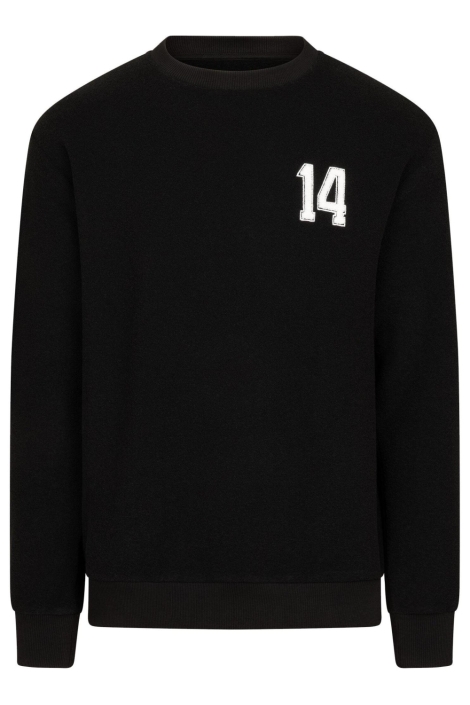 Cruyff zwarte heren sweater | Vooraanzicht