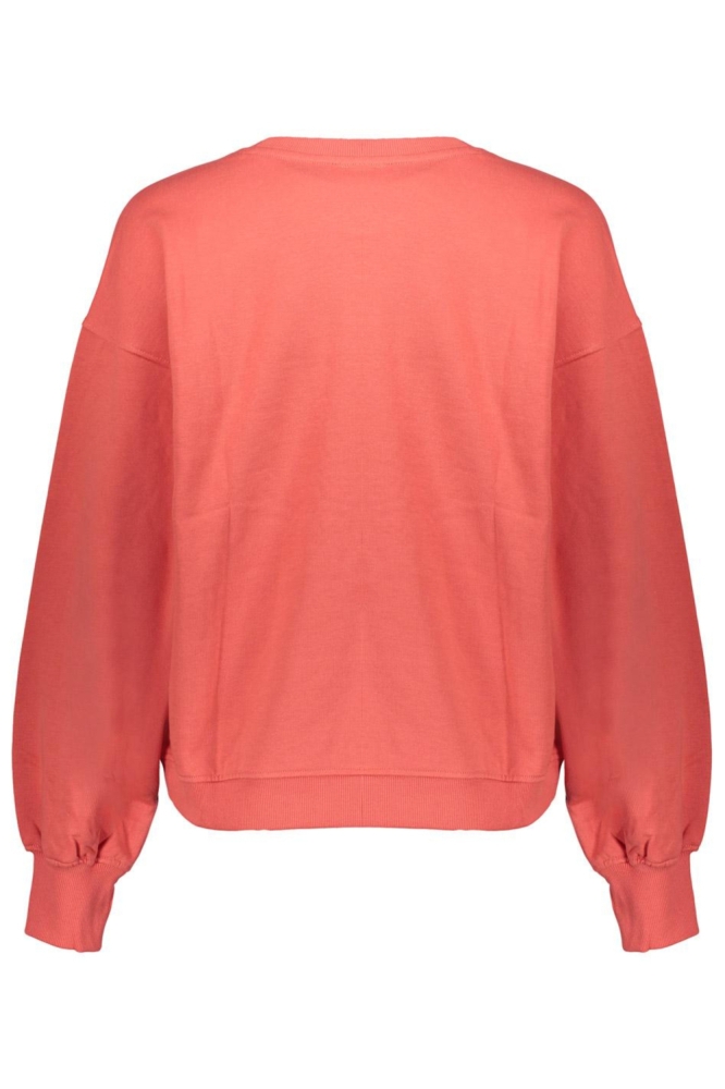 Geisha oranje dames sweater | Achteraanzicht