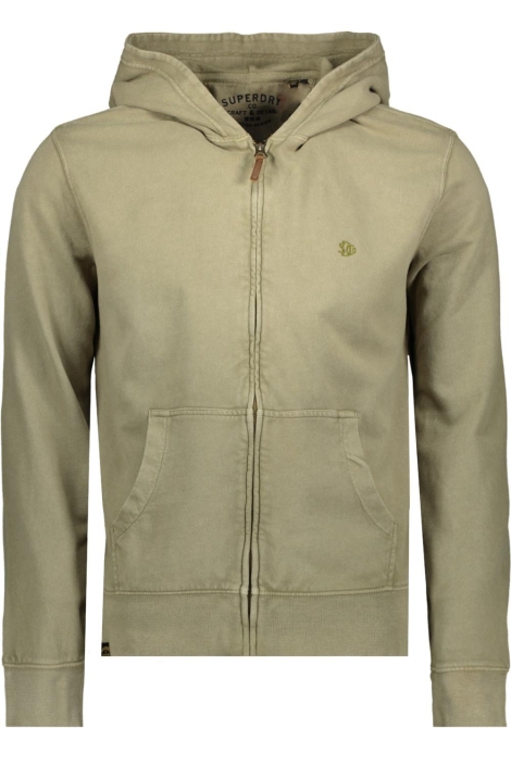 Superdry groene heren vest | Vooraanzicht