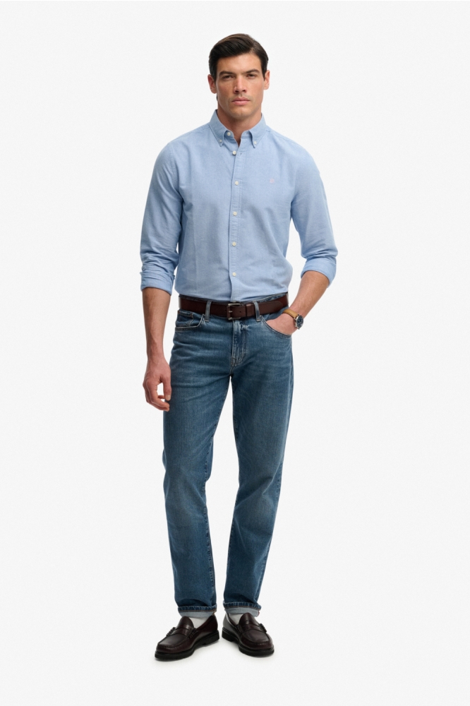 Superdry blauwe heren overhemd | Model