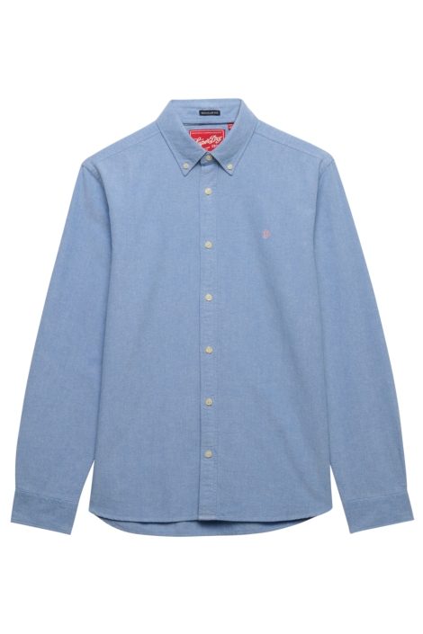 Superdry blauwe heren overhemd | Vooraanzicht