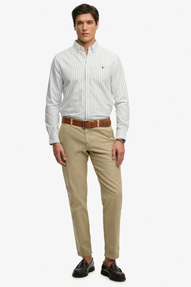 Superdry witte heren overhemd | Model