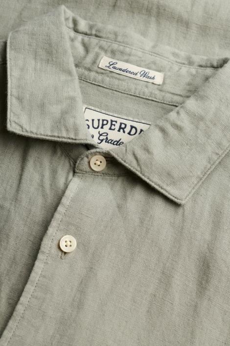 Superdry groene heren overhemd | Kleurstaal