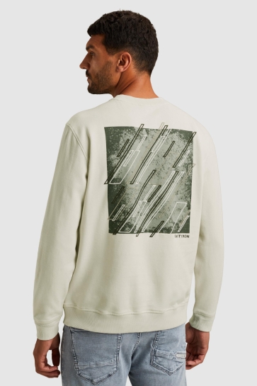 Cast Iron SWEATER MET RUGPRINT CSW2510448 9001