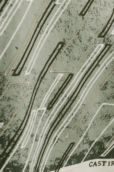 Cast Iron ecru heren sweater | Close up