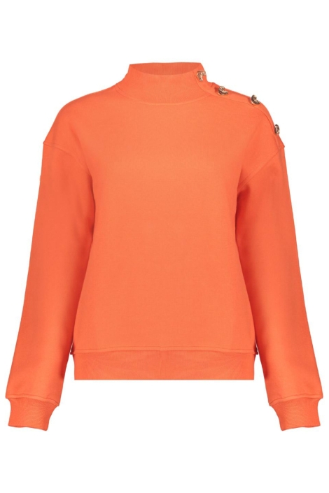 Geisha oranje dames sweater | Vooraanzicht