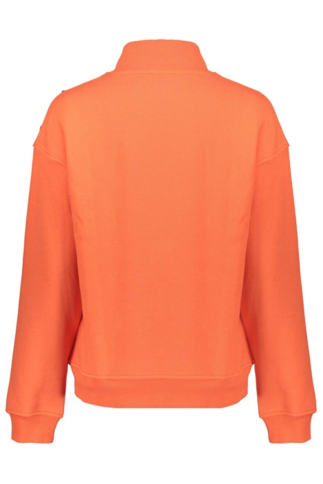 Geisha oranje dames sweater | Achteraanzicht