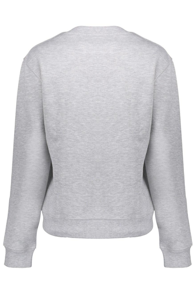 Geisha grijze dames sweater | Achteraanzicht