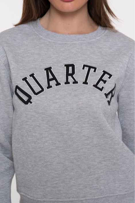 Geisha grijze dames sweater | Close up