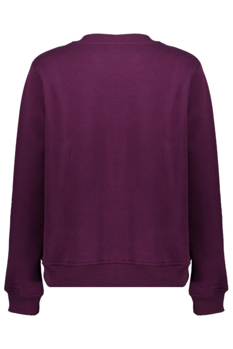 Geisha paarse dames sweater | Achteraanzicht