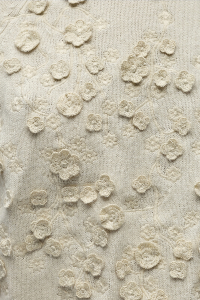 Object beige dames trui | Close up