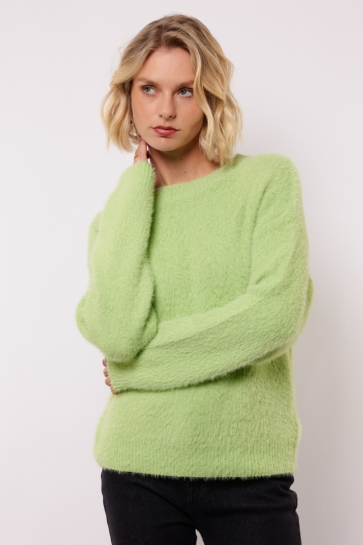 Fluresk Trui ISLENE KNIT SWEATER 25WLF02 761 MATCHA GREEN