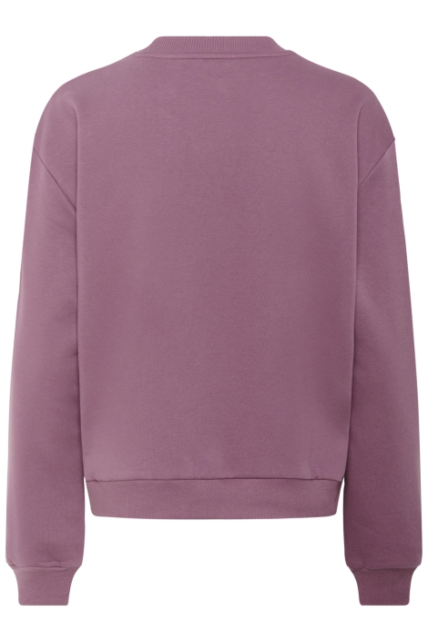 Kaffe paarse dames sweater | Achteraanzicht