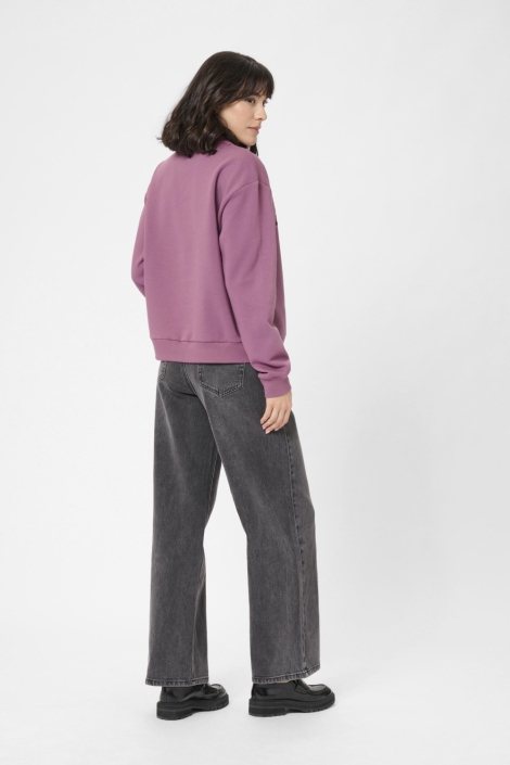 Kaffe paarse dames sweater | Model