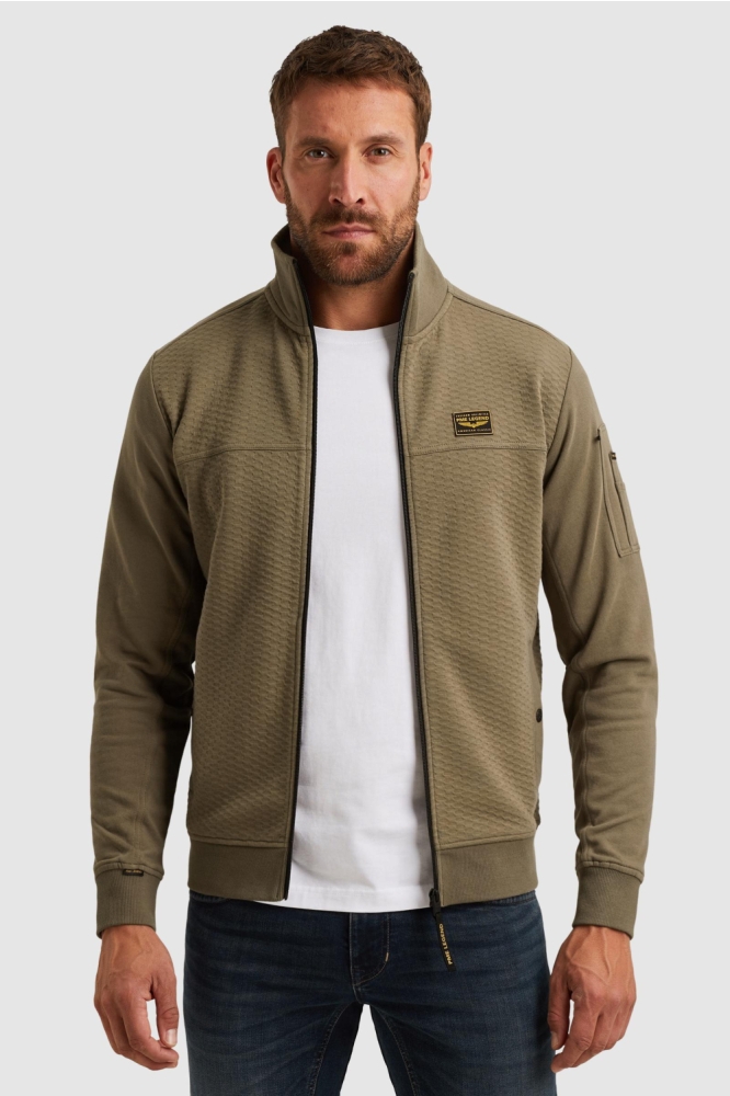 PME legend groene heren vest | Model vooraanzicht