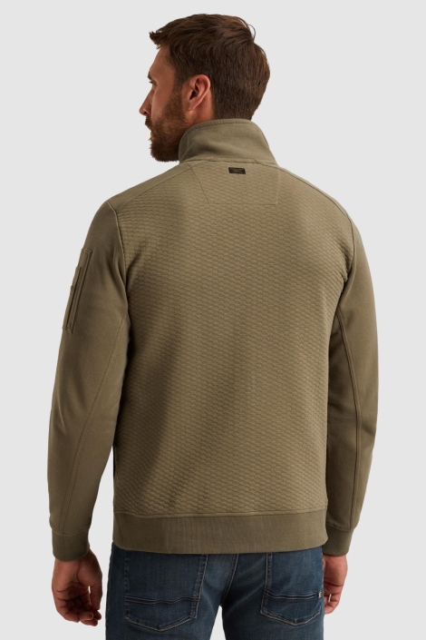 PME legend groene heren vest | Model achteraanzicht