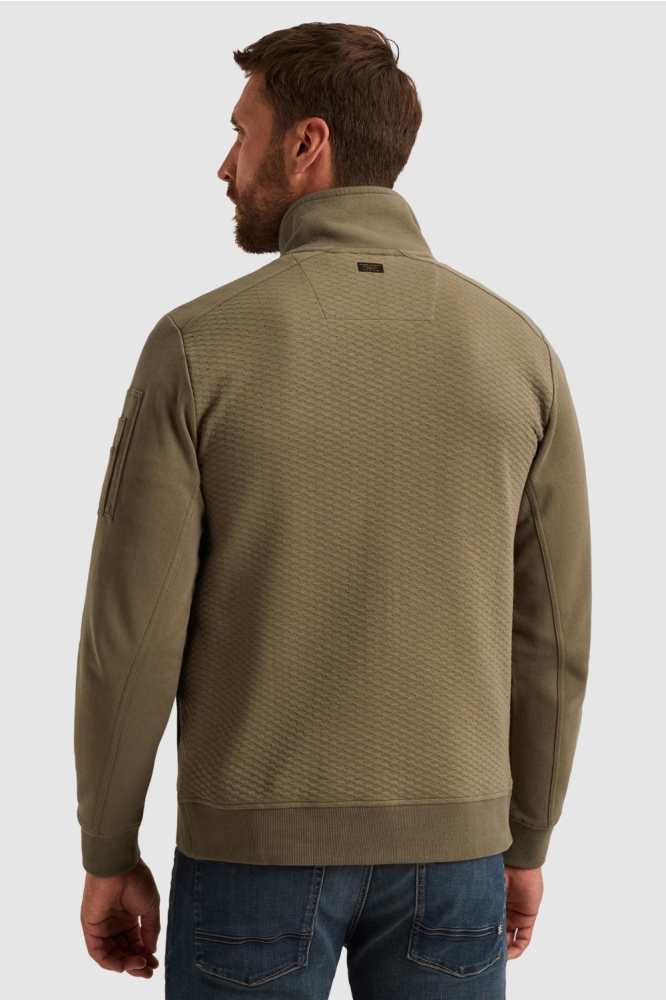 PME legend groene heren vest | Model achteraanzicht