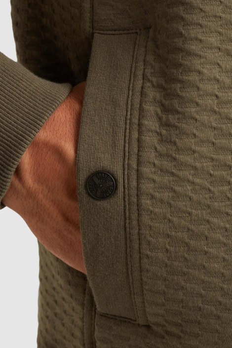 PME legend groene heren vest | Close up