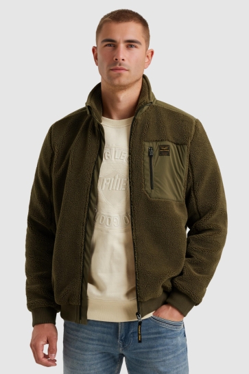 PME legend zip jacket sherpa Groen